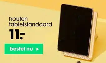 Houten tabletstandaard