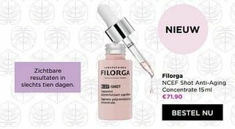 Filorga ncef shot anti-aging concentrate