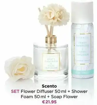 ICI PARIS XL Scento set flower diffuser + shower foam + soap flower aanbieding