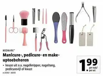 Lidl Manicure-, pedicure- en make uptoebehoren aanbieding