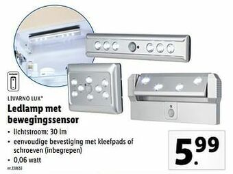 Lidl Ledlamp met bewegingssensor aanbieding