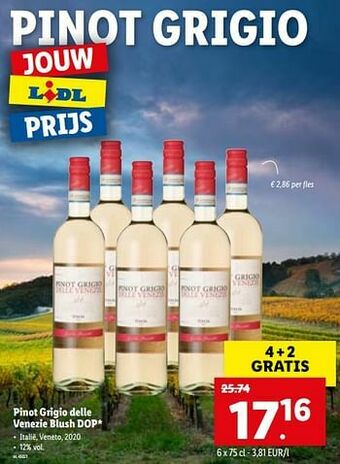 Pinot grigio delle venezie blush dop
