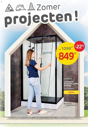 Brico Exellence Complete Douchecabine Marina aanbieding