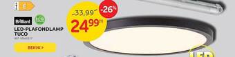 Brico Brilliant Led-plafondlamp Tuco aanbieding