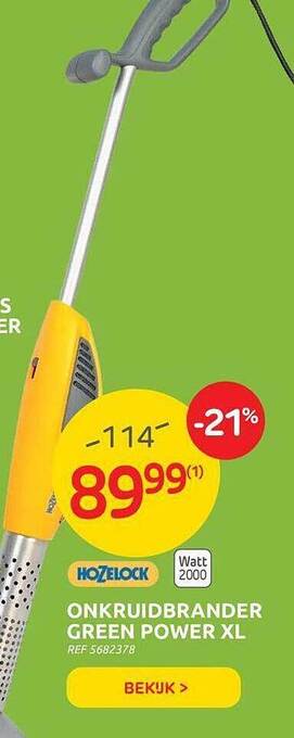 Brico Hozelock Onkruidbrander Green Power Xl aanbieding