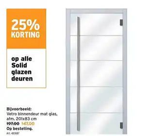 GAMMA Solid Glazen Deuren aanbieding