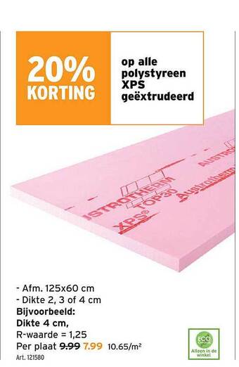 GAMMA Polystyreen Xps Geёxtrudeerd aanbieding