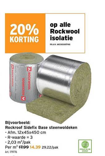 GAMMA Rockwool Isolatie aanbieding