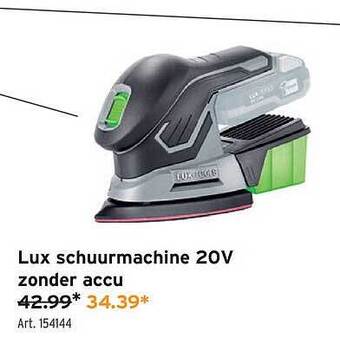 GAMMA Lux Schuurmachine 20v Zonder Accu aanbieding