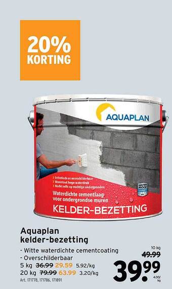 GAMMA Aquaplan Kelder-bezetting aanbieding