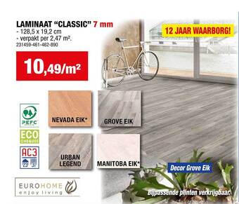 Hubo Laminaat aanbieding