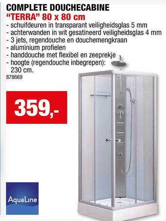 Hubo Complete Douchecabine aanbieding