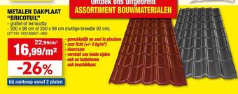 Hubo Metalen Dakplaat aanbieding