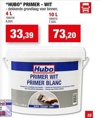Hubo "hubo" Primer - Wit Aanbieding bij Hubo aanbieding
