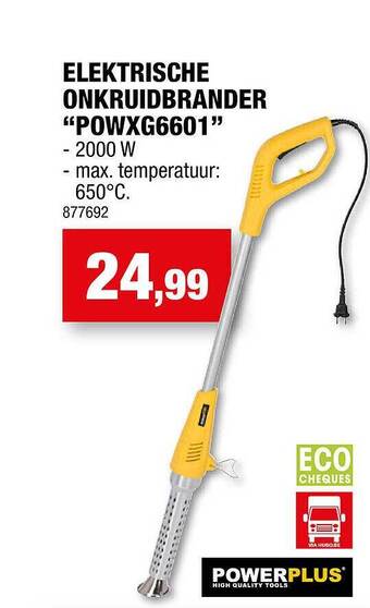 Hubo Elektrische Onkruidbrander aanbieding