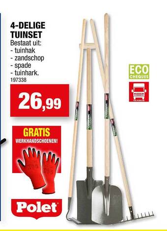 Hubo 4-delige Tuinset aanbieding