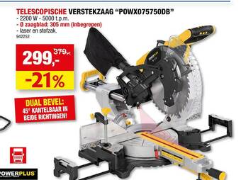 Hubo Telescopische Verstekzaag aanbieding