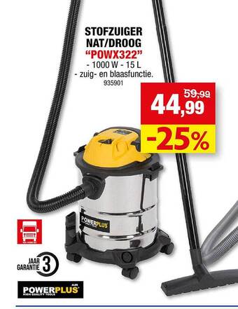 Hubo Stofzuiger Nat-droog aanbieding