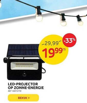 Brico Led-projector Op Zonne-energie aanbieding