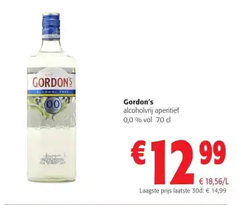 Colruyt Gordon's alcoholvrij aanbieding