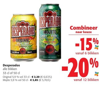 Colruyt Desperados aanbieding