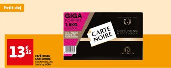 Auchan Cafe Moulu Carte Noire aanbieding