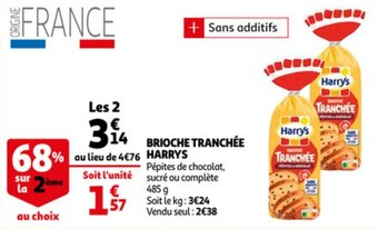 Auchan Brioche Tranchee Harrys aanbieding