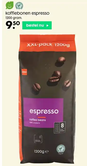 Koffiebonen Espresso 1200 gram