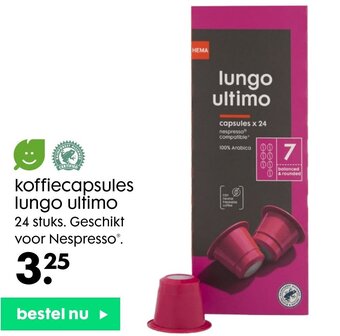 Koffiecapsules lungo ultimo