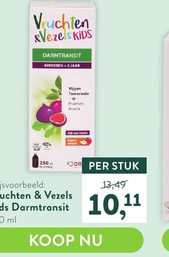 Vruchten & Vezels Kids Darmtransit 250 ml