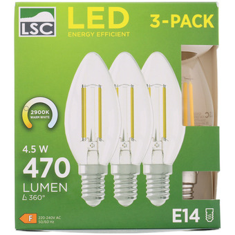 Action LSC filament ledlamp kaars aanbieding