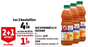 Auchan Jus Vitamine A C E Auchan aanbieding