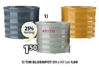 Jysk Tim bloempot aanbieding