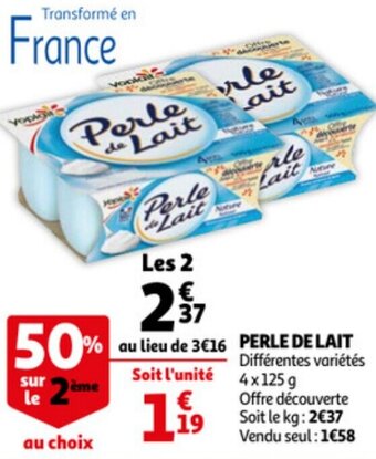 Auchan Perle De Lait aanbieding