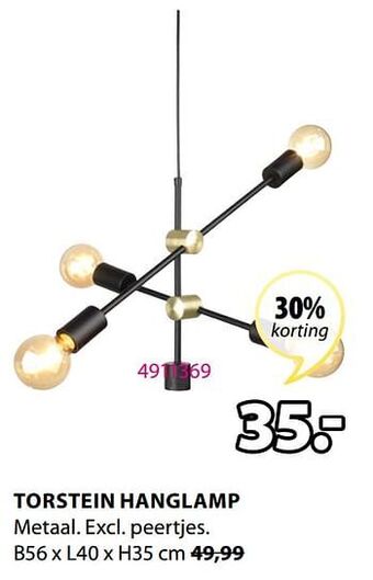 Jysk Torstein hanglamp aanbieding