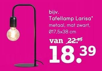 Leen Bakker Tafellamp larisa aanbieding