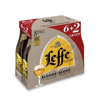 Prik en Tik Leffe Blond (6+2) clip 8 x 33cl aanbieding