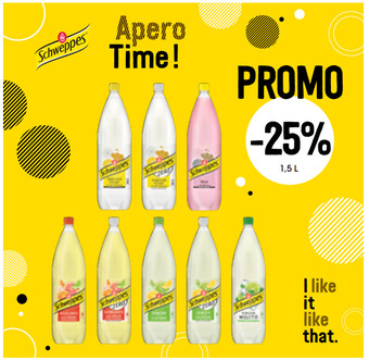 Prik en Tik Schweppes aanbieding