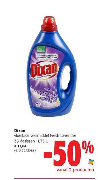Colruyt Dixan Vloeibaar Wasmiddel aanbieding