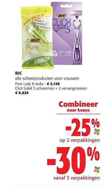 Colruyt Bic Scheerproducten Voor Vrouwen aanbieding