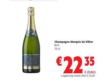 Colruyt Champagne Marquis De Villon aanbieding