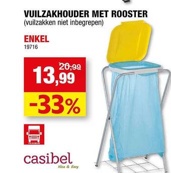 Hubo Vuilzakhouder Met Rooster aanbieding