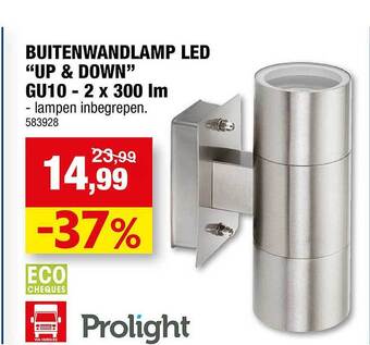Hubo Buitenwandlamp Led aanbieding