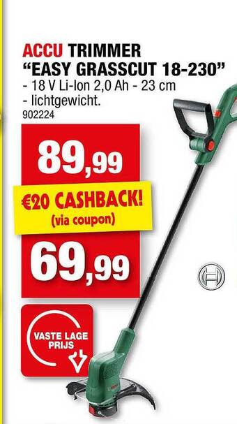 Hubo Accu Trimmer aanbieding