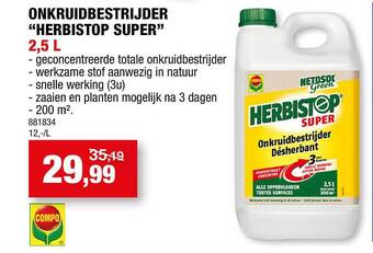 Hubo Onkruidbestrijder aanbieding
