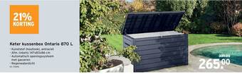GAMMA Keter Kussenbox Ontario 870 L aanbieding