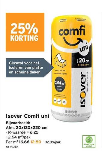 GAMMA Isover Comfi Uni aanbieding
