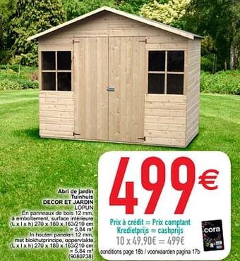 Abri de jardin tuinhuis decor et jardin lopun