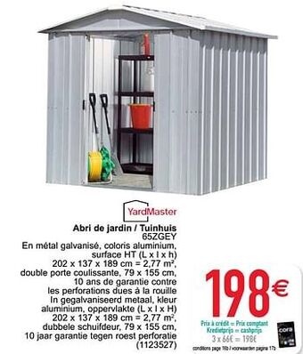 Cora Abri de jardin - tuinhuis 65zgey aanbieding