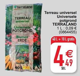 Cora Terreau universel universele potgrond terraland aanbieding
